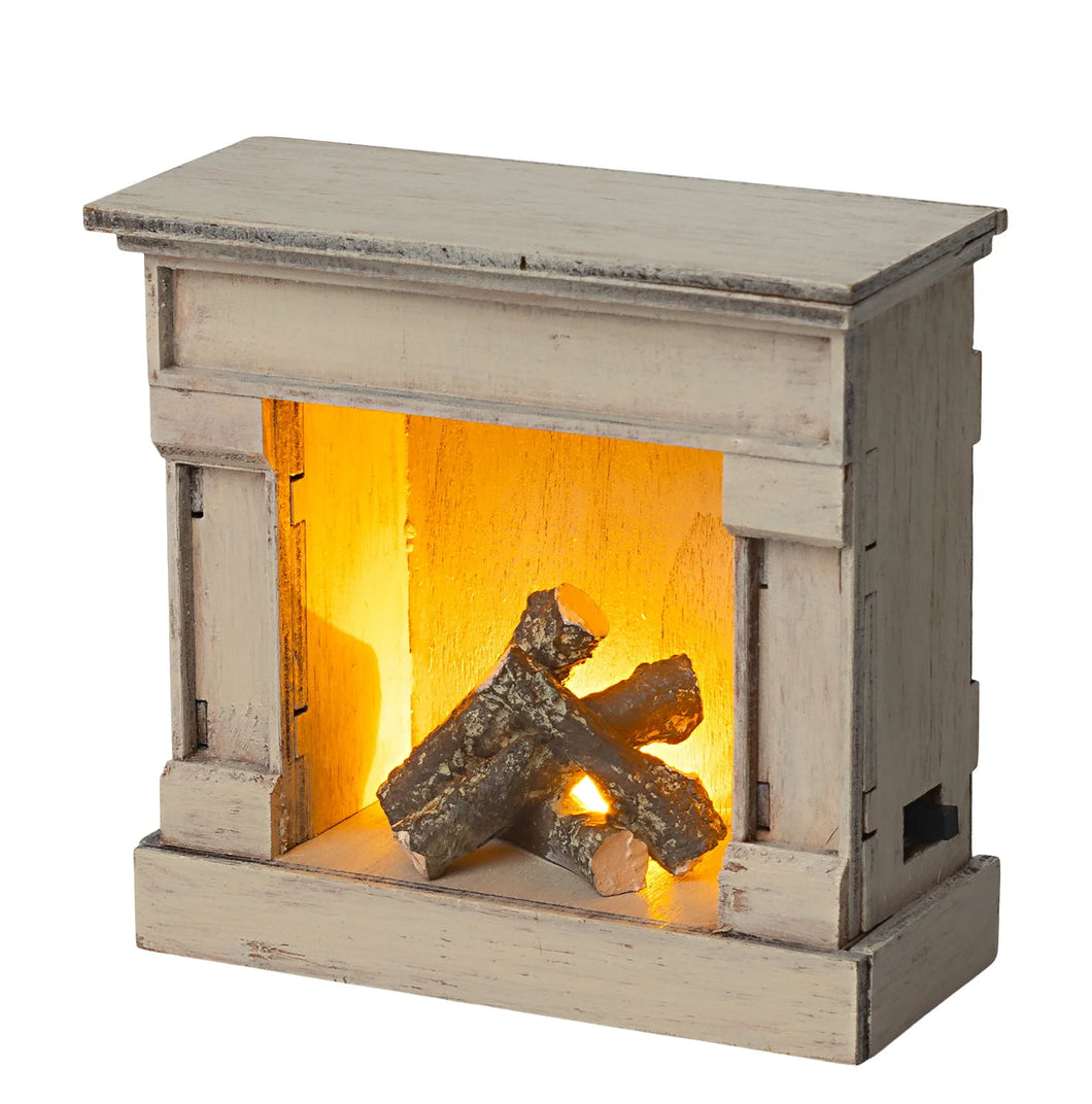 Miniature Fireplace Off-White