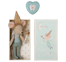 Load image into Gallery viewer, Mouse Tooth Fairy Blue in box