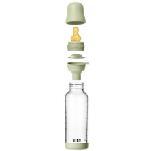 Load image into Gallery viewer, BIBS Glass Bottle Complete Set (2 Pack) 240ml Latex - Sage