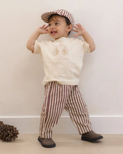 Load image into Gallery viewer, Baby Cap Cherry Pinstripe