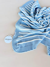 Load image into Gallery viewer, Raised Stripe Blanket | Arctic