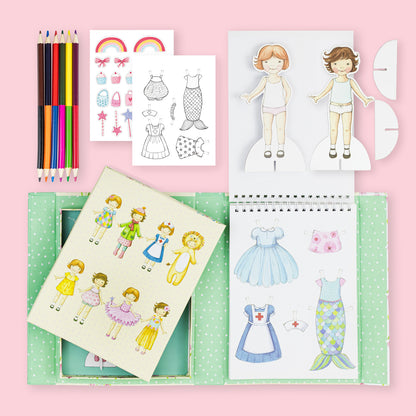 Vintage Paper Dolls Kit