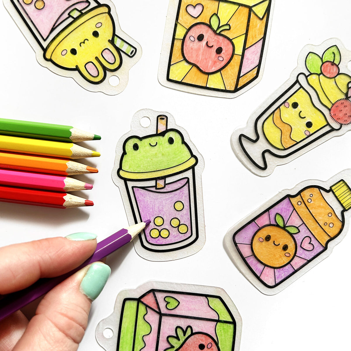 Shrinkorama - Charm Bracelet - Kawaii Drinks
