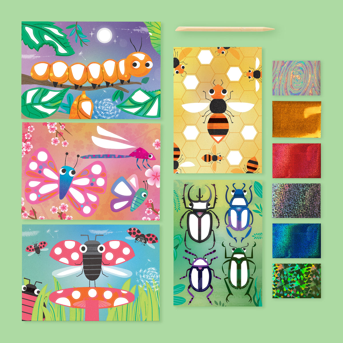 Bug World Foil Art
