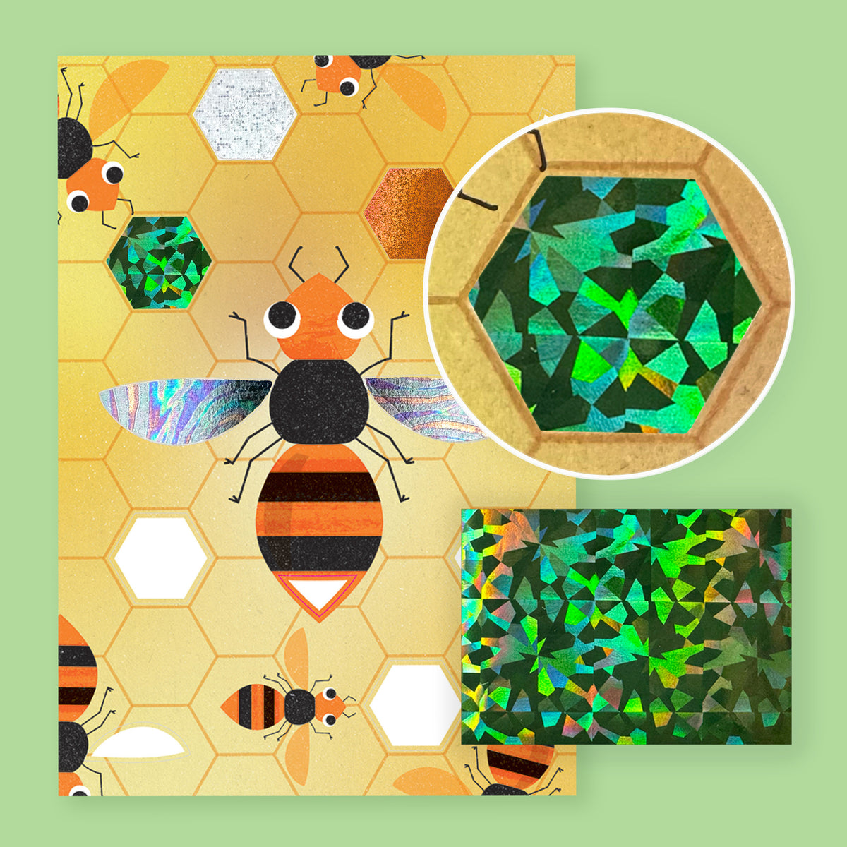 Bug World Foil Art