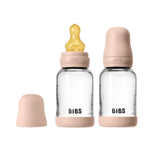 Load image into Gallery viewer, BIBS Glass Bottle Complete Set (2 Pack) 120ml Latex - Blush