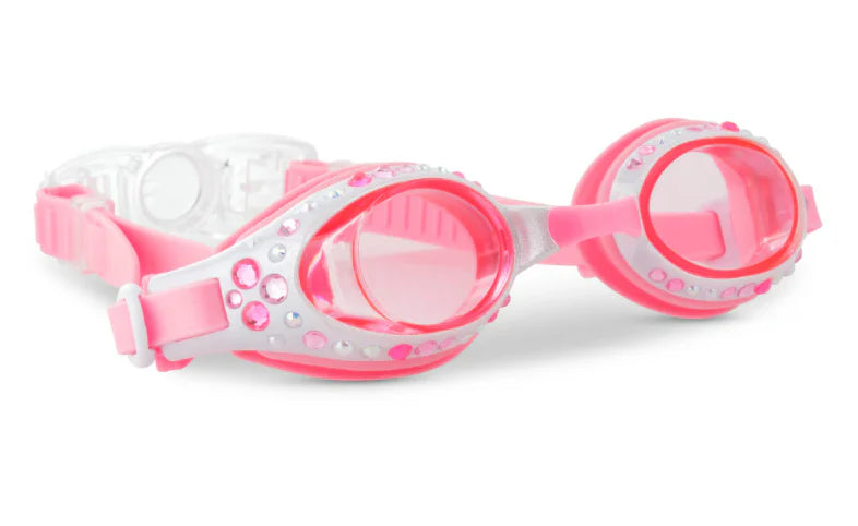 3YRS+ White Bow Swim Goggles