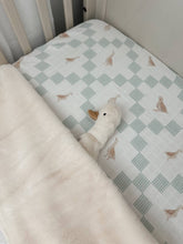 Load image into Gallery viewer, Goosey Gander Fur Lined Cot Blanket