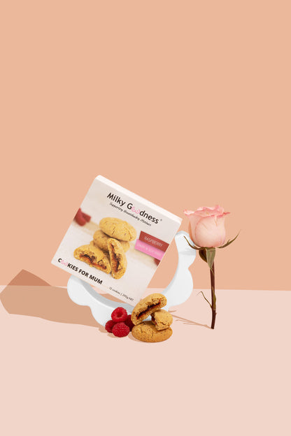 Raspberry Lactation Cookies (Dairy and Soy Free)