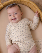 Load image into Gallery viewer, Side Snap Bodysuit Blue Ditsy