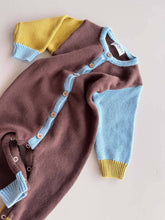 Load image into Gallery viewer, Cotton Knit Romper | Brown/Blue/Green