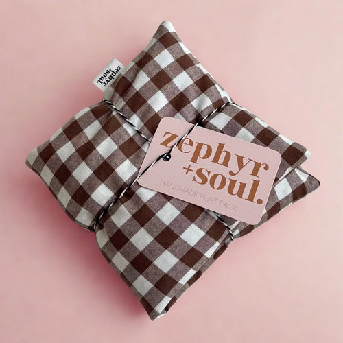 Chocolate Gingham Heat Pack