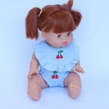 Load image into Gallery viewer, Cherry Dolls Bib and Diaper Set