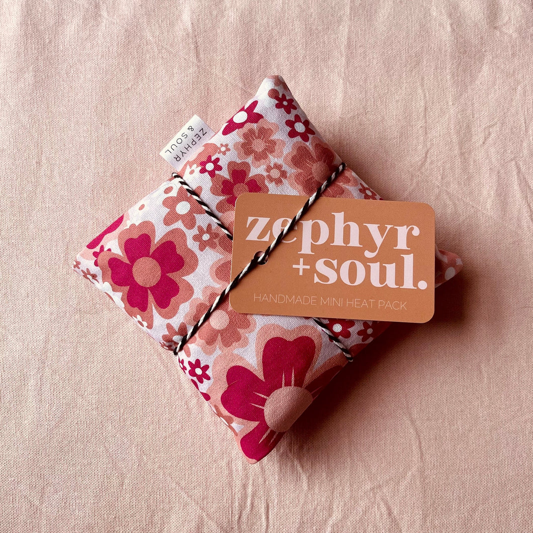 Travel Heat Pack | Raspberry Floral