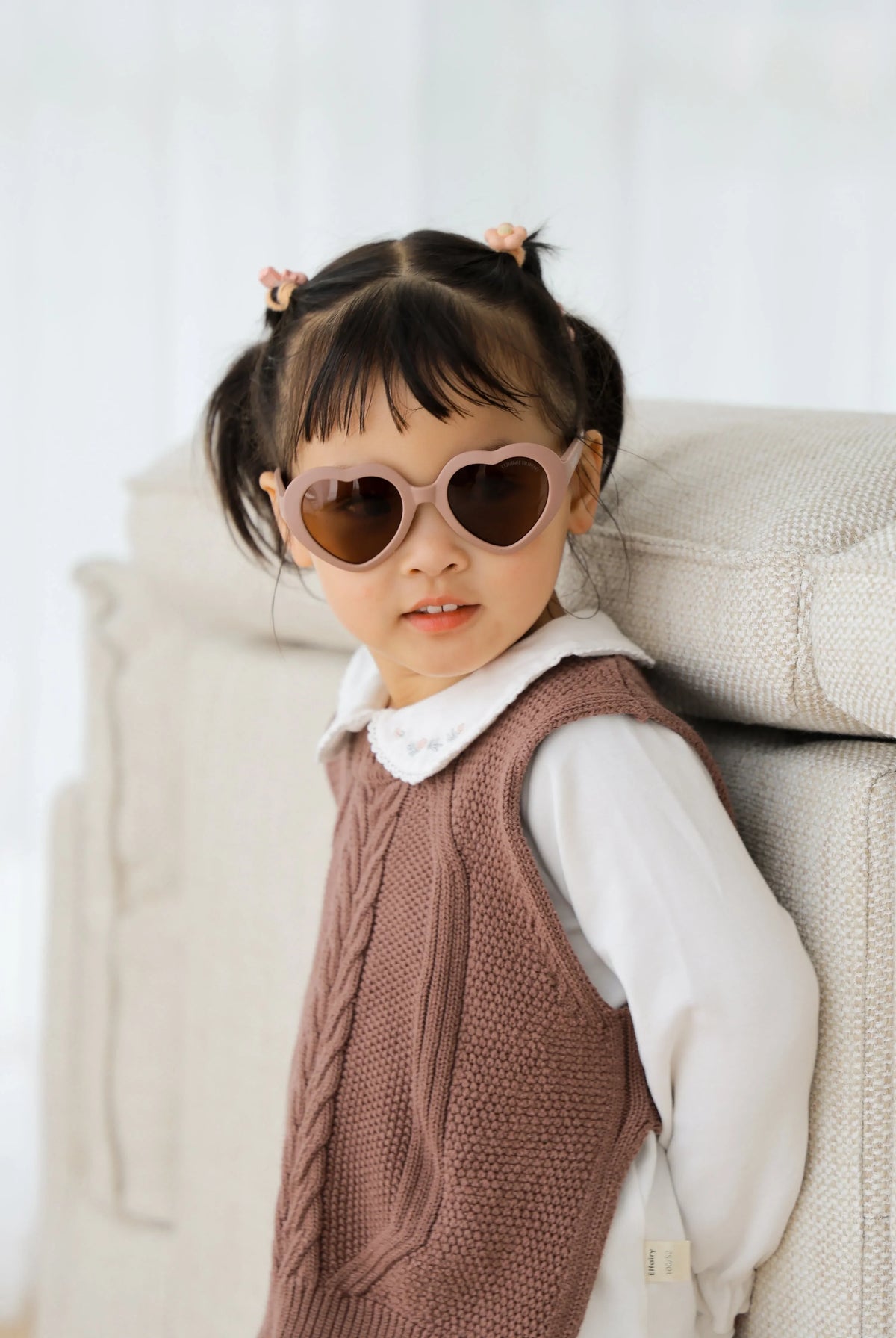 Sunglasses Heart Shape - Rosewood