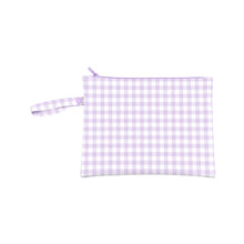 Load image into Gallery viewer, Blossom Sherbet/Lilac Gingham Wet Bag Duo