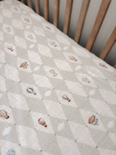 Load image into Gallery viewer, Up and Away Fitted Cot Sheet