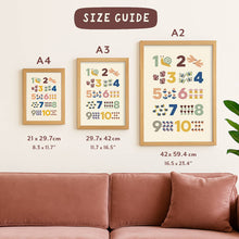 Load image into Gallery viewer, Sweet Dreams Moon Print - Kids Modern Art Gift Decor Nursery: A3