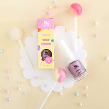 Load image into Gallery viewer, Water Based Scented Scratch Off Kids Nail Polish: Lollipop - Purple/Pink