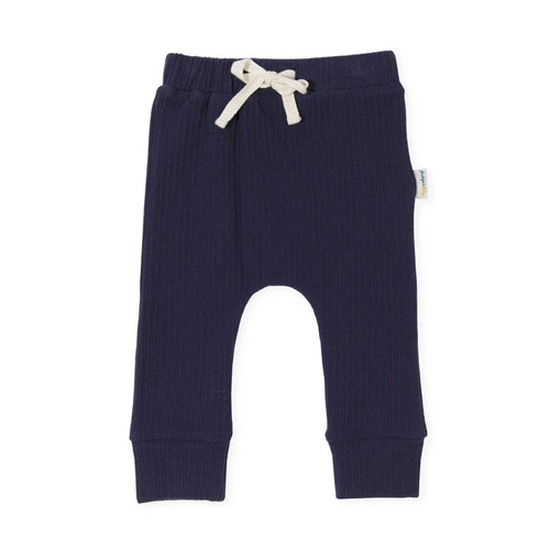 Bailey Drop Pants | Ribbed Navy