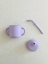 Load image into Gallery viewer, Lilac Transitional Straw Sippy Cup
