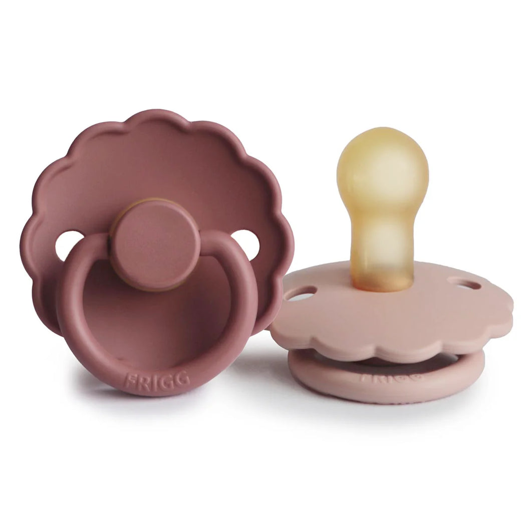 FRIGG Daisy Pacifier 2 Pack Latex SIZE 1 (0-6M)