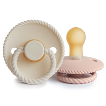 Load image into Gallery viewer, FRIGG Rope Pacifier 2 Pack Latex SIZE 2 (6-18M)