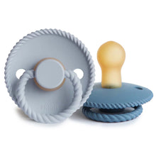 Load image into Gallery viewer, FRIGG Rope Pacifier 2 Pack Latex SIZE 1 (0-6M)