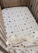 Load image into Gallery viewer, Cottage Picnic Fitted Cot Sheet