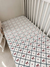 Load image into Gallery viewer, Bow Peep Fitted Cot Sheet