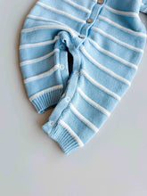Load image into Gallery viewer, Raised Stripe Full Romper | Arctic