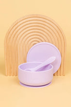 Load image into Gallery viewer, Silicone Suction Bowl with lid + Spoon Set