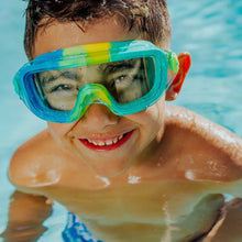 Load image into Gallery viewer, 8YRS+ Cyber Green Hologlow Swim Goggles