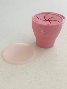 Guava Collapsible Snack Cup with Lid