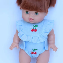 Load image into Gallery viewer, Cherry Dolls Bib and Diaper Set