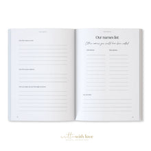 Load image into Gallery viewer, Classic White Linen Baby Memory Book with Keepsake Box