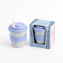 Load image into Gallery viewer, Blue Floral Kids Cup