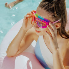 Load image into Gallery viewer, 8YRS+ Bubblegum Hologlow Swim Goggles
