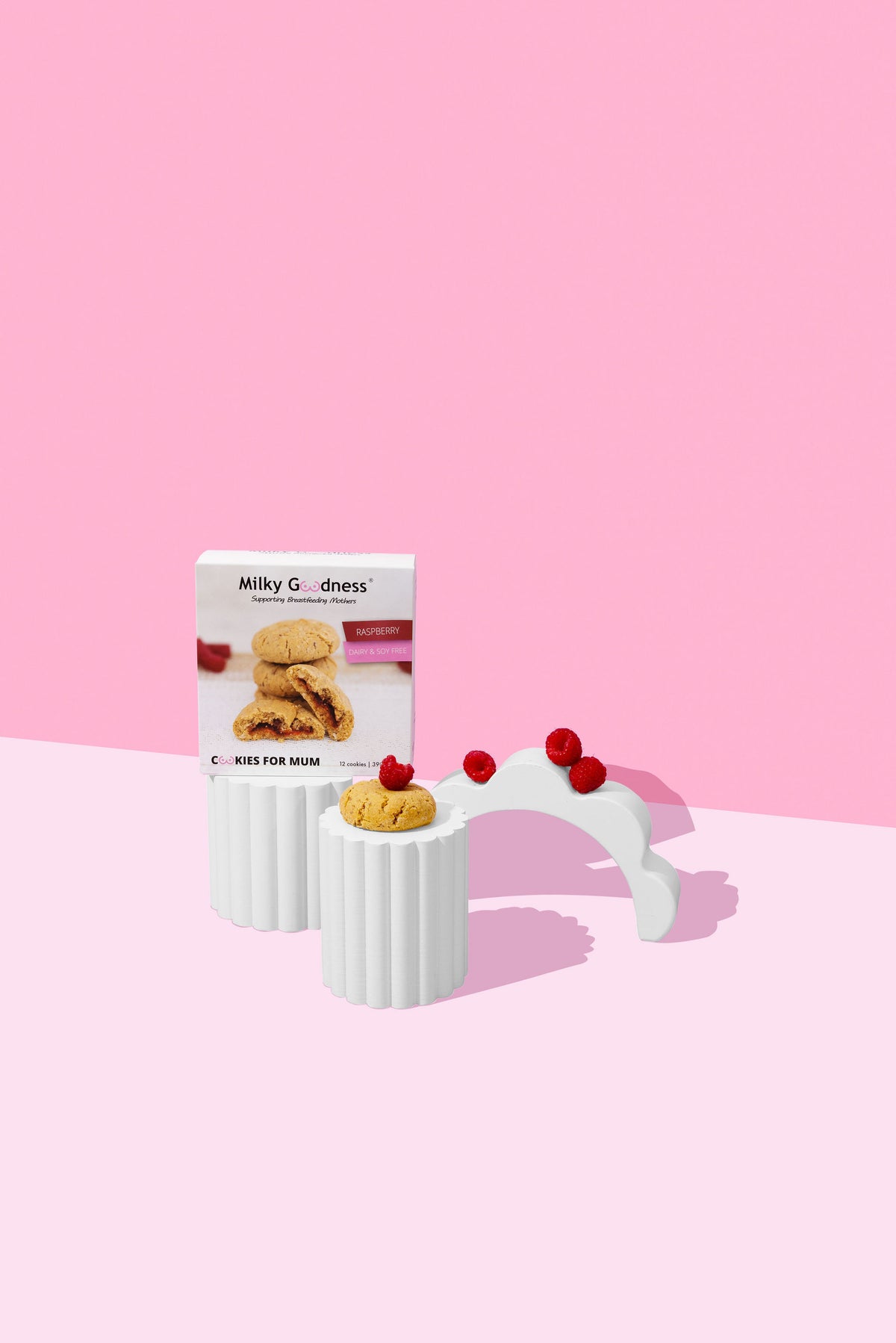 Raspberry Lactation Cookies (Dairy and Soy Free)