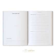 Load image into Gallery viewer, Classic White Linen Baby Memory Book with Keepsake Box