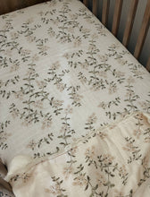 Load image into Gallery viewer, Fleur Blanche Fitted Cot Sheet