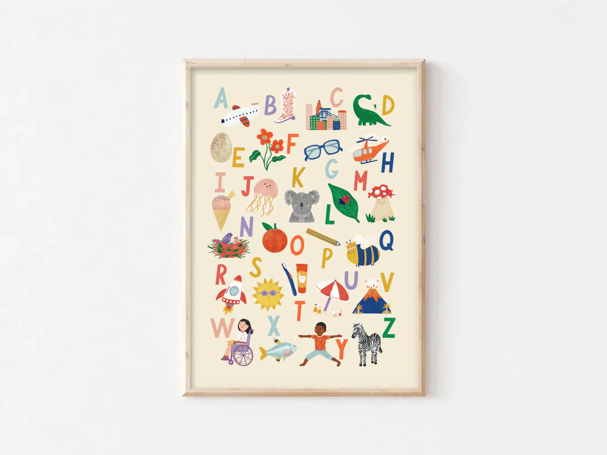 Hey Its Rae Alphabet A-Z Alphabet Print – Rosalyn + Rae