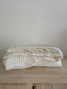 Organic Cotton Gauze Blanket | Coconut Cream