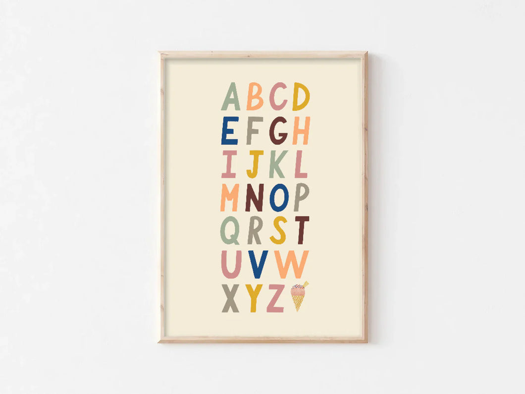 Bold A-Z Print