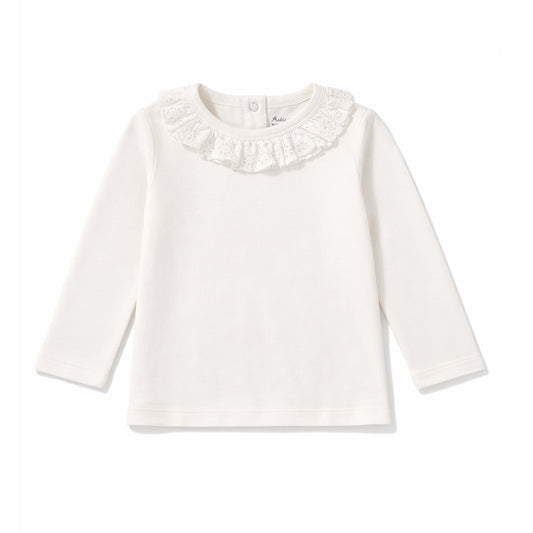 Coconut Ruffle Top
