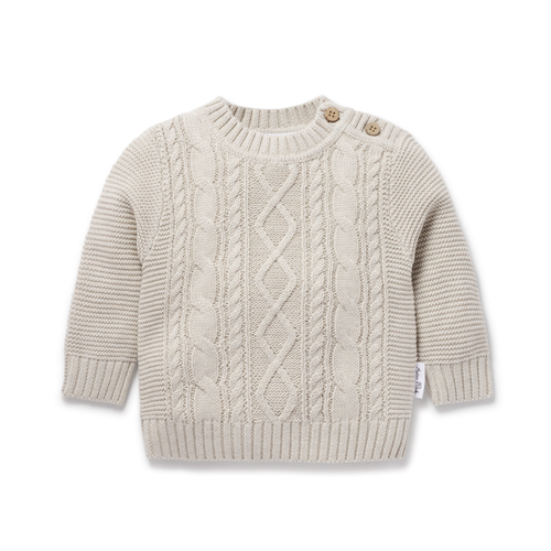 Oat Cable Knit Jumper