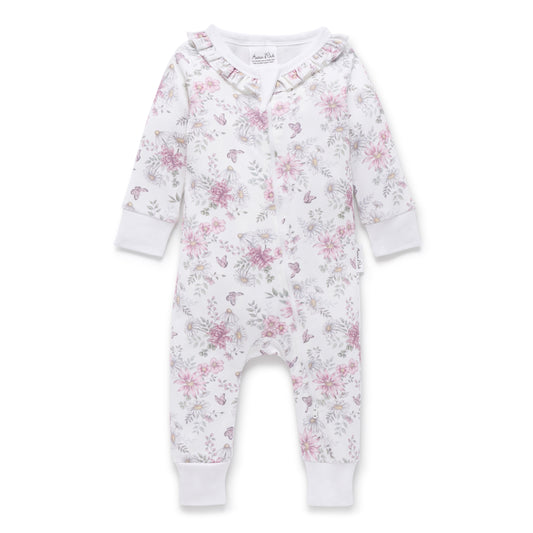 Daisy Floral LS Zip Romper SIZE NB, 6-12M and 1YR