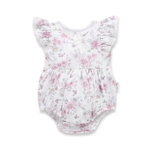 Daisy Floral Bubble Romper