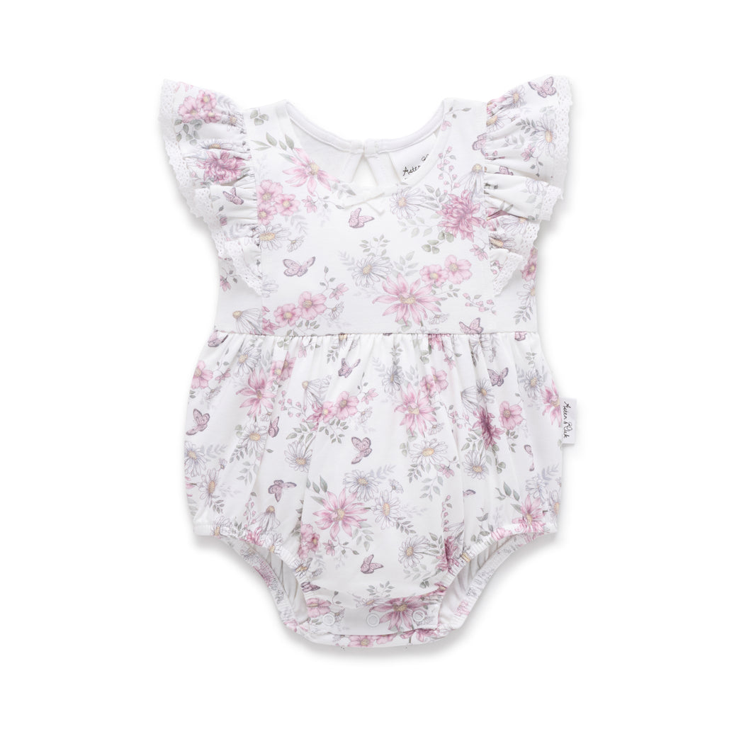 Daisy Floral Bubble Romper