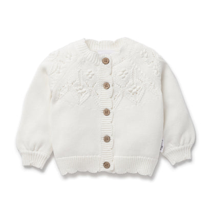 Ivory Knit Cardigan SIZE 3-6M and 4YR